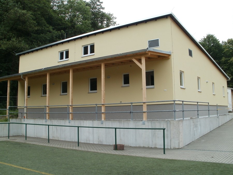 Neubau Sportplatzgebäude "FSV BARKAS" Frankenberg