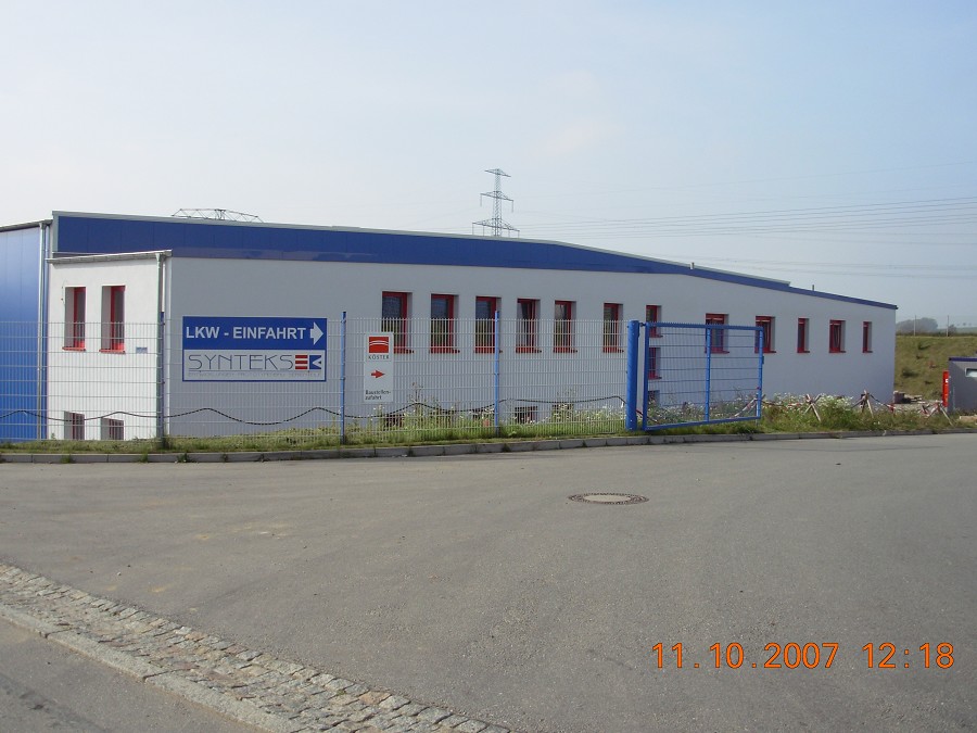 Industriebau "Synteks" in Zwönitz