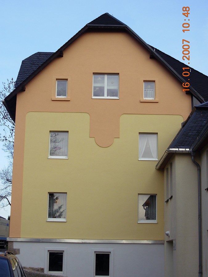 Sanierung Fassade in Grünhain nach hist. Vorbild (NACHHER)
