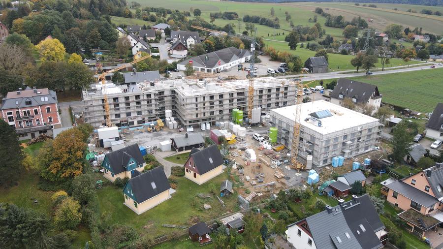 Neubau eine Pflegeheimes + Altersgerechtes Wohnen in Scheibenberg