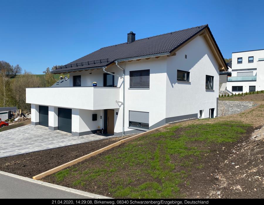 Neubau eines EFH mit Doppelgarage in Schwarzenberg