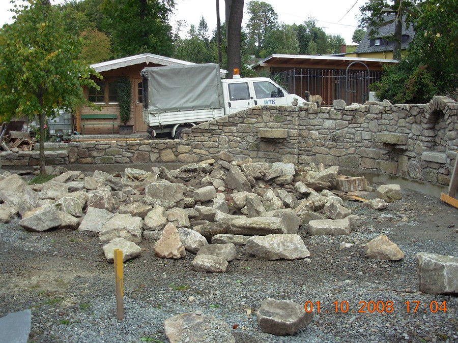 Natursteingestaltungen in Markersbach